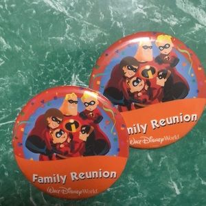 Disneyworld celebration button family reunion